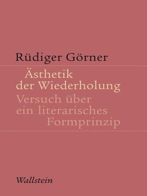 cover image of Ästhetik der Wiederholung